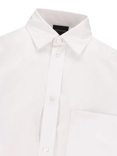 Shop Balenciaga Shirts In White