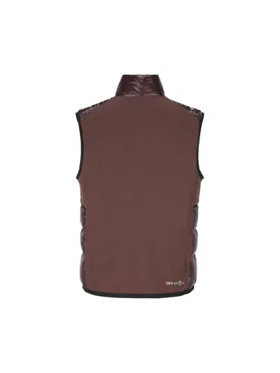 Moncler Polyester Vest In Dark Red