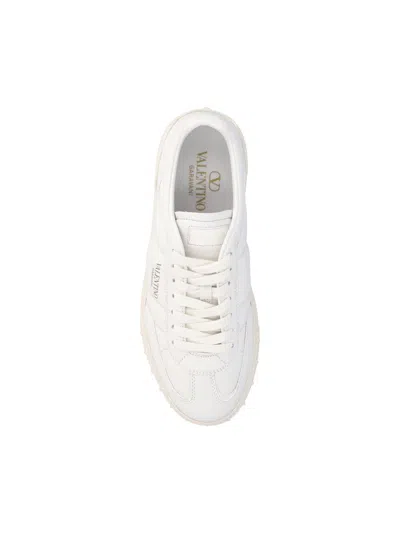 Shop Valentino Garavani Sneakers In White/snow White