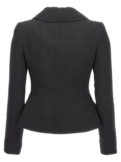 Dolce & Gabbana Single-breasted Wool Blazer In Black
