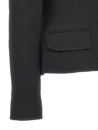 Dolce & Gabbana Single-breasted Wool Blazer In Black