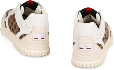 Shop Gucci Re-web Low-top Sneakers In White