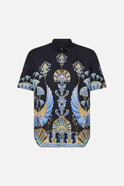 Camilla Oversized Button Through Ss Shirt Under Scarab Skies