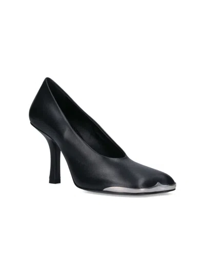 Burberry Pointed Toe Stiletto Metal Detail In Black
