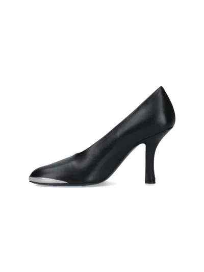Burberry Pointed Toe Stiletto Metal Detail In Black