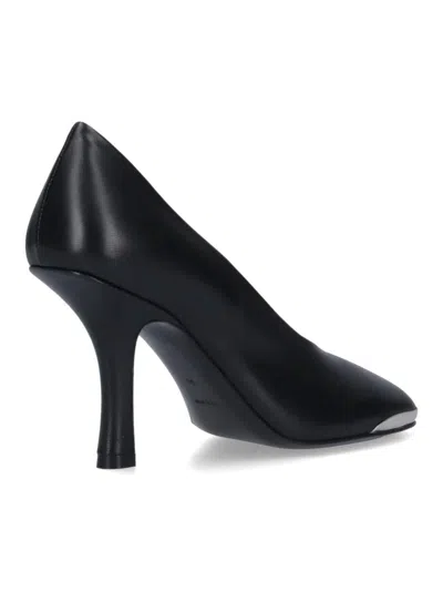 Burberry Pointed Toe Stiletto Metal Detail In Black