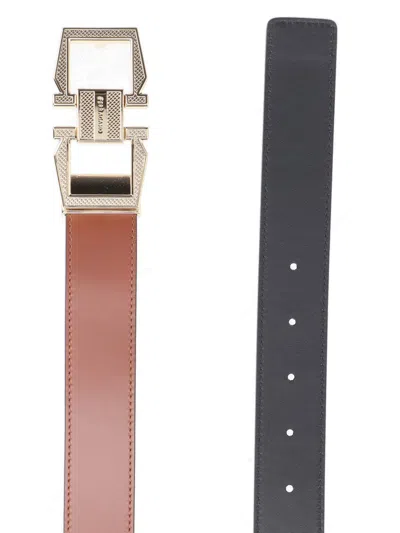 Shop Ferragamo Belts In Brown