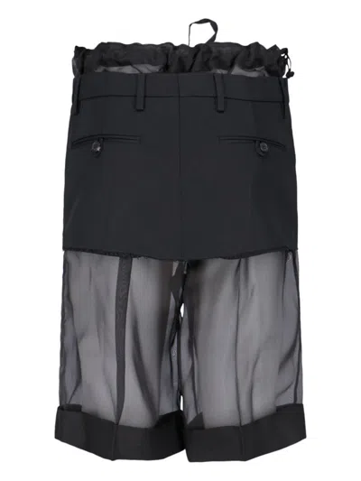 Shop Maison Margiela Trousers In Black