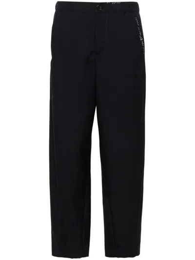 Marni Wool Trousers Inverted Pleats In Blue