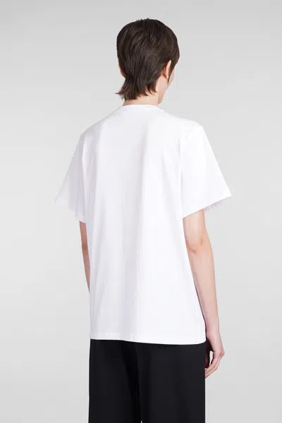 Stella Mccartney Stella Mc Cartney White Crew Neck T Shirt With Logo In White