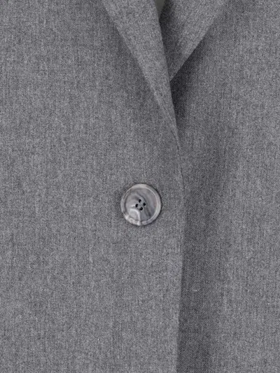 The Andamane Tailored Jacket With Front Pockets And Notch Lapel In Grey