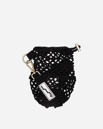 Ssu Mesh Crossbody Bag In Black