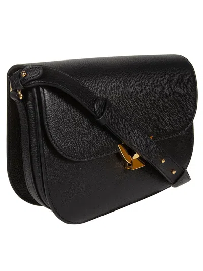 Coccinelle Women's Elegant Leather Shoulder Bag In Black