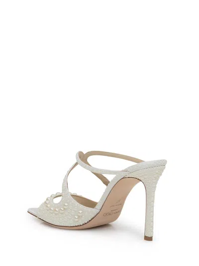 Shop Jimmy Choo Anise 95 Woz Sandals In White