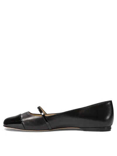 Shop Jimmy Choo "elisa" Ballet Flats In Black