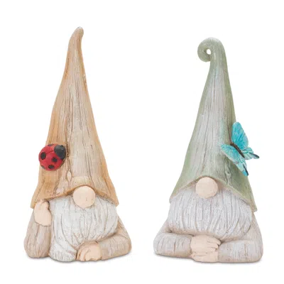 Houzbling Gnome (set Of 2) 10"h Resin