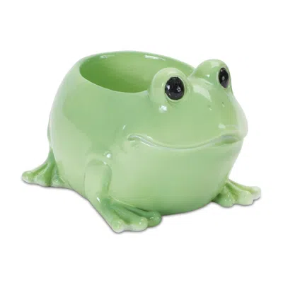 Houzbling Frog Planter (set Of 2) 5"l X 3.5"h Resin