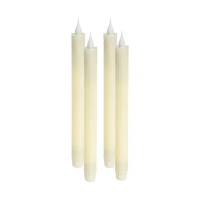 Houzbling Taper Candle 10"h (set Of 4) Plastic/wax