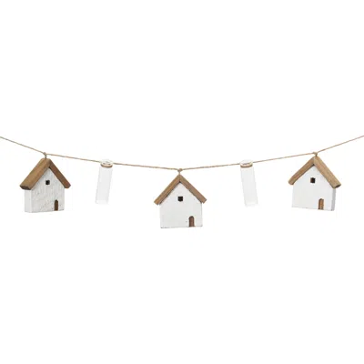 Houzbling House And Vase Garland (set Of 2) 27"l Wood