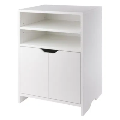 Hivvago Open Shelf Storage Cabinet White