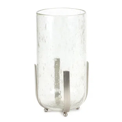 Houzbling Candle Holder Or Vase 6.25"d X 12.5"h Iron/glass