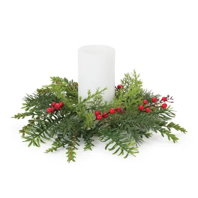 Houzbling Pine Candle Ring 14"d Plastic (fits A 4" Candle)