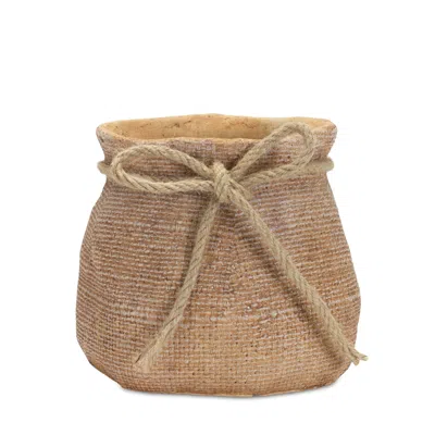 Houzbling Container 7"l X 6.25"h Cement