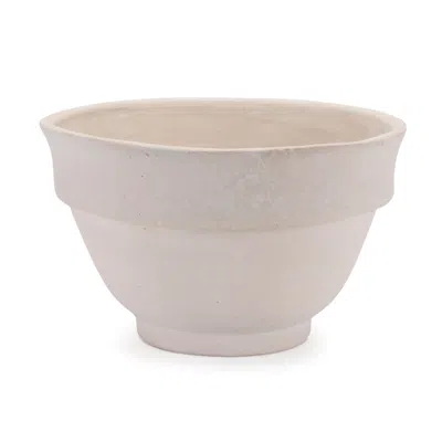 Houzbling Bowl 10"d X 6"h Recycled Paper/chalk Powder