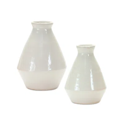 Houzbling Vase (set Of 2) 7"h Terra Cotta