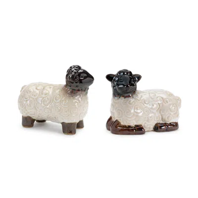 Houzbling Sheep (set Of 6) 3"h, 3.25"h Resin