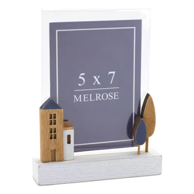 Houzbling Frame (set Of 2) 6.75"l X 9"h Wood/mdf (holds A 5" X 7" Photo)