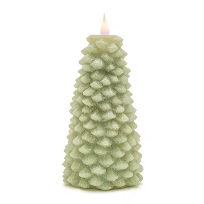 Houzbling Tree Candle 8"h Wax 2 Aa Batteries, Not Included