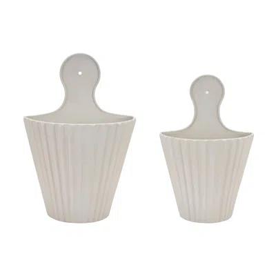 Houzbling Wall Pocket (set Of 2) 9.5"l X 14.5"h, 11"l X 16.5"h Metal