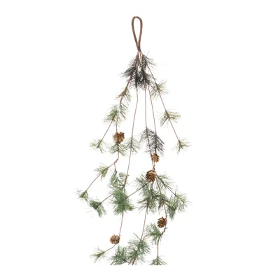 Houzbling Snowy Pine Garland (set Of 2) 46"l Pvc