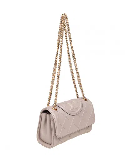 Shop Tory Burch Leather Shoulder Bag In Clay