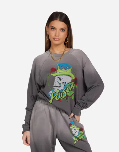 Lauren Moshi Anela Neon Poison Skull In Lt. Onyx Ombre