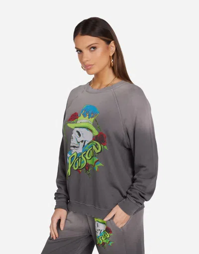 Lauren Moshi Anela Neon Poison Skull In Lt. Onyx Ombre
