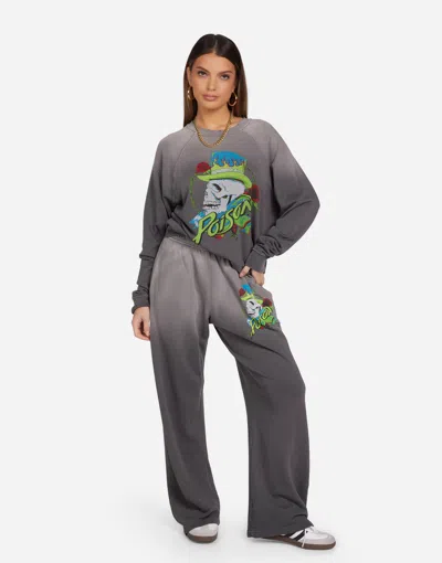 Lauren Moshi Juvia Neon Poison Skull In Lt. Onyx Ombre