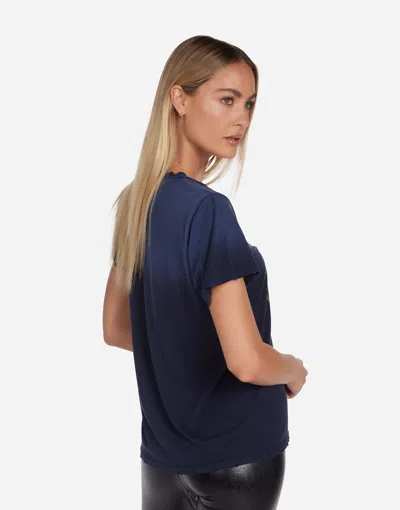 Lauren Moshi Wolf Neon Poison Skull In Navy Ombre