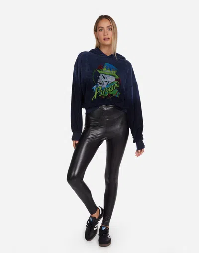 Lauren Moshi Yvette Neon Poison Skull In Navy Ombre