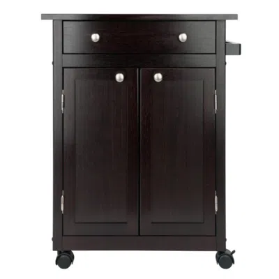 Hivvago Snnah Kitchen Utility Cart Espresso
