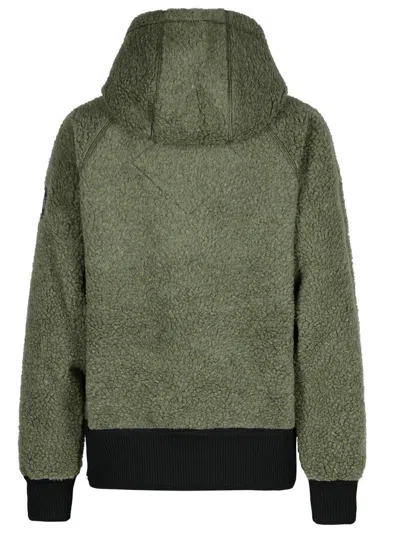 Shop Canada Goose 'simcoe' Green Wool Blend Fleece