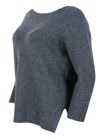 Shop Fabiana Filippi Sweaters In Grey