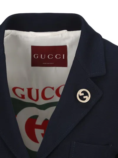 Shop Gucci Jackets In Caspian/mix