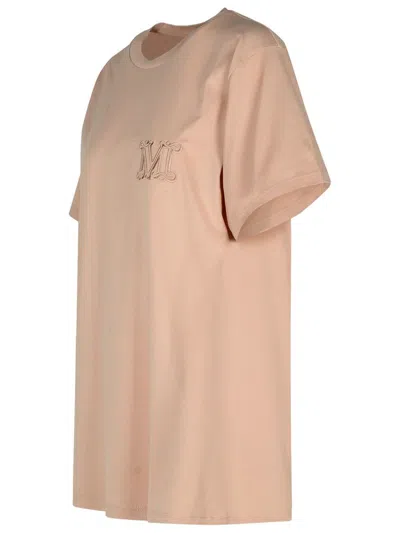 Shop Max Mara Mango' Nude Cotton T-shirt