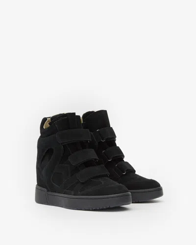 Isabel Marant Round-head High-top Casual Shoes In Black