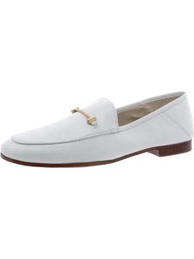 Sam Edelman Lior Womens Cushioned Footbed Dressy Loafers In White