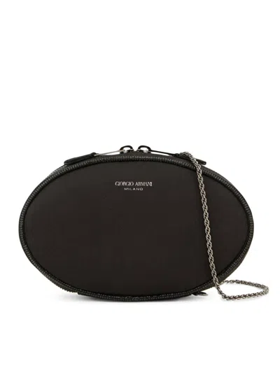 Shop Giorgio Armani Clutches Bag In Black