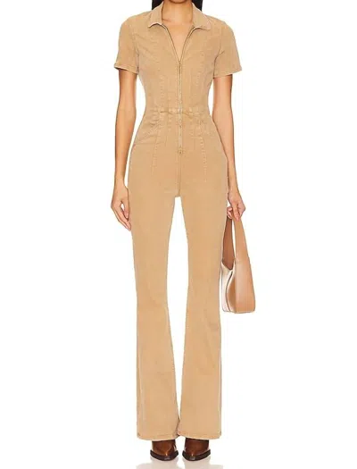 Free People Jayde Flare Jumpsuit In Pier 17 In Multi