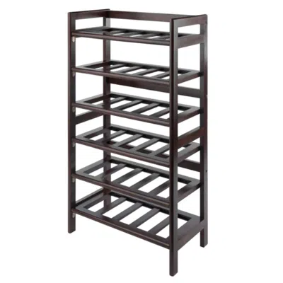 Hivvago 30-bottle Wine Rack Walnut